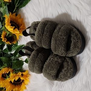 UGG Oh Fluffita Genuine Shearling Slingback Sandal